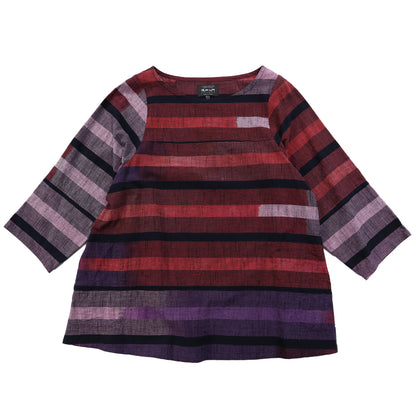 Giemon Kurume Kasuri Blouse Dolman Sleeves S528 Made in Japan Mother's Day