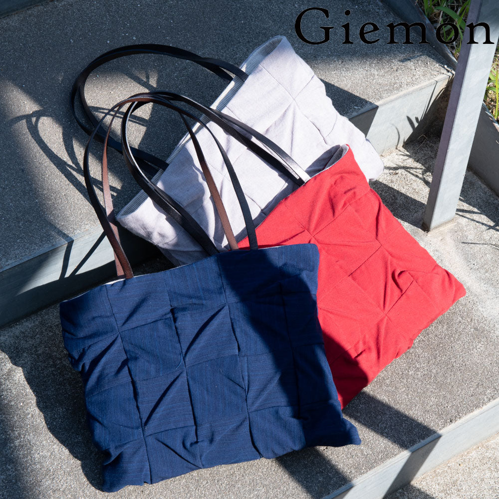 [Pre-order item] Giemon Kurume Kasuri Tote Bag GB-029 M size Made in Japan [2024aw]