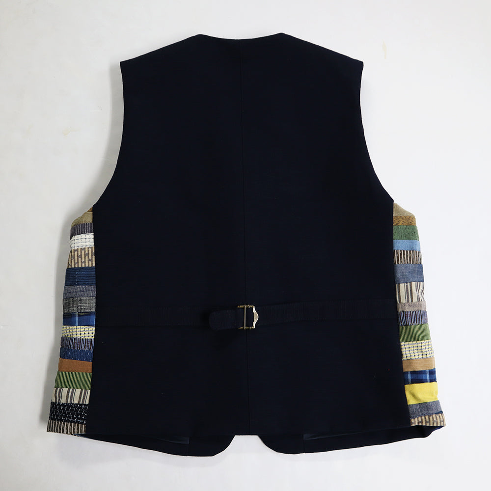 儀右ヱ門 ギエモン ぎえもん 久留米絣 ベスト オ687 日本製 【2025