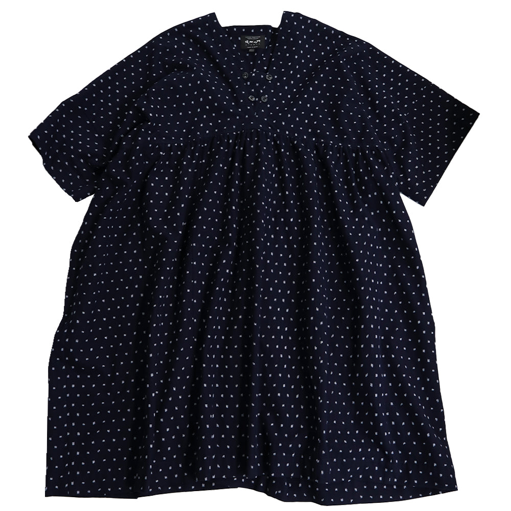 儀右ヱ門  久留米絣  ブラウス　タ553  日本製【2026ss】