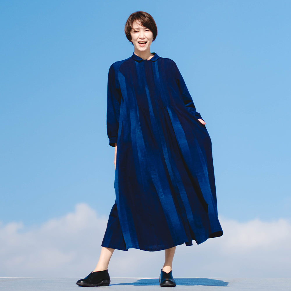 Giemon Giemon Kurume Kasuri Jumper Skirt Y9067 Made in Japan [2025ss]