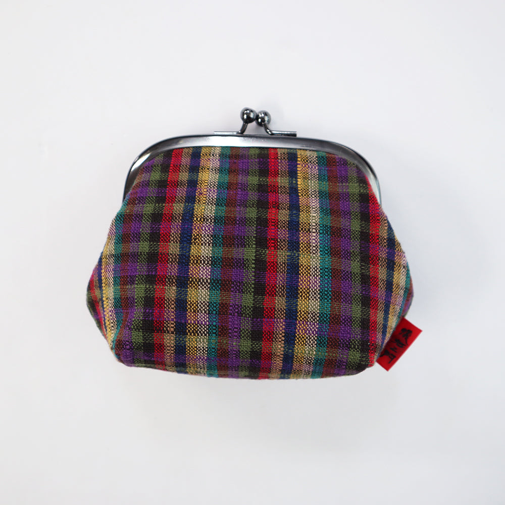 【予約商品】儀右ヱ門 ギエモン ぎえもん 久留米絣　ガマ口　3.5寸大角丸　日本製　【2026gs】