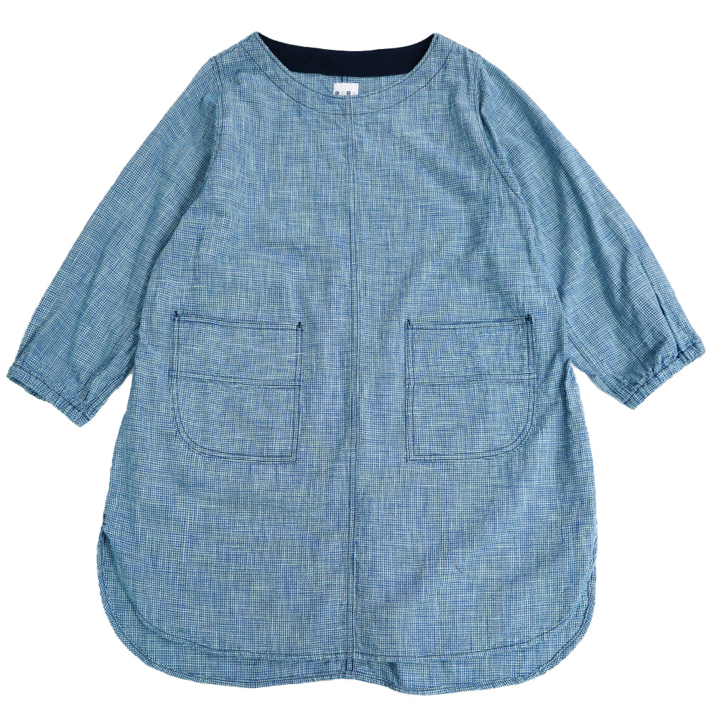 儀右ヱ門  ギエモン ぎえもん  久留米絣　割烹着　Y3010　日本製　【2025-26gs】