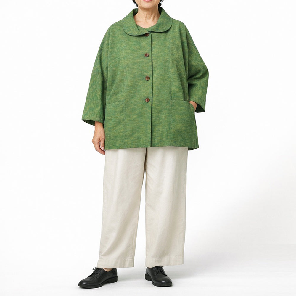 儀右ヱ門  久留米絣  ブラウス　タ552  日本製【2026ss】