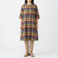 Giemon Giemon 3/4 Sleeve Dress So240 Kurume Kasuri Made in Japan Mother's Day