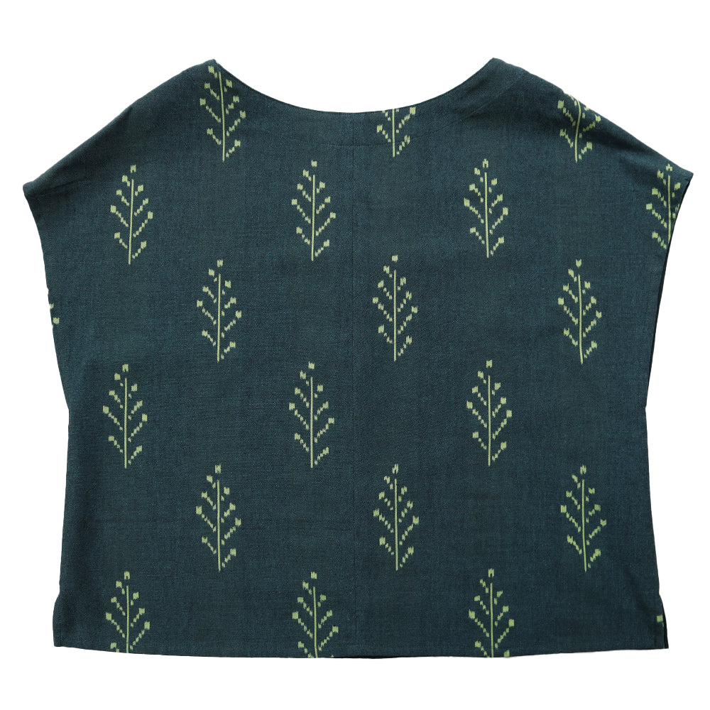 儀右ヱ門  ギエモン ぎえもん  久留米絣　ブラウス　Y5177　日本製　【2025-26gs】