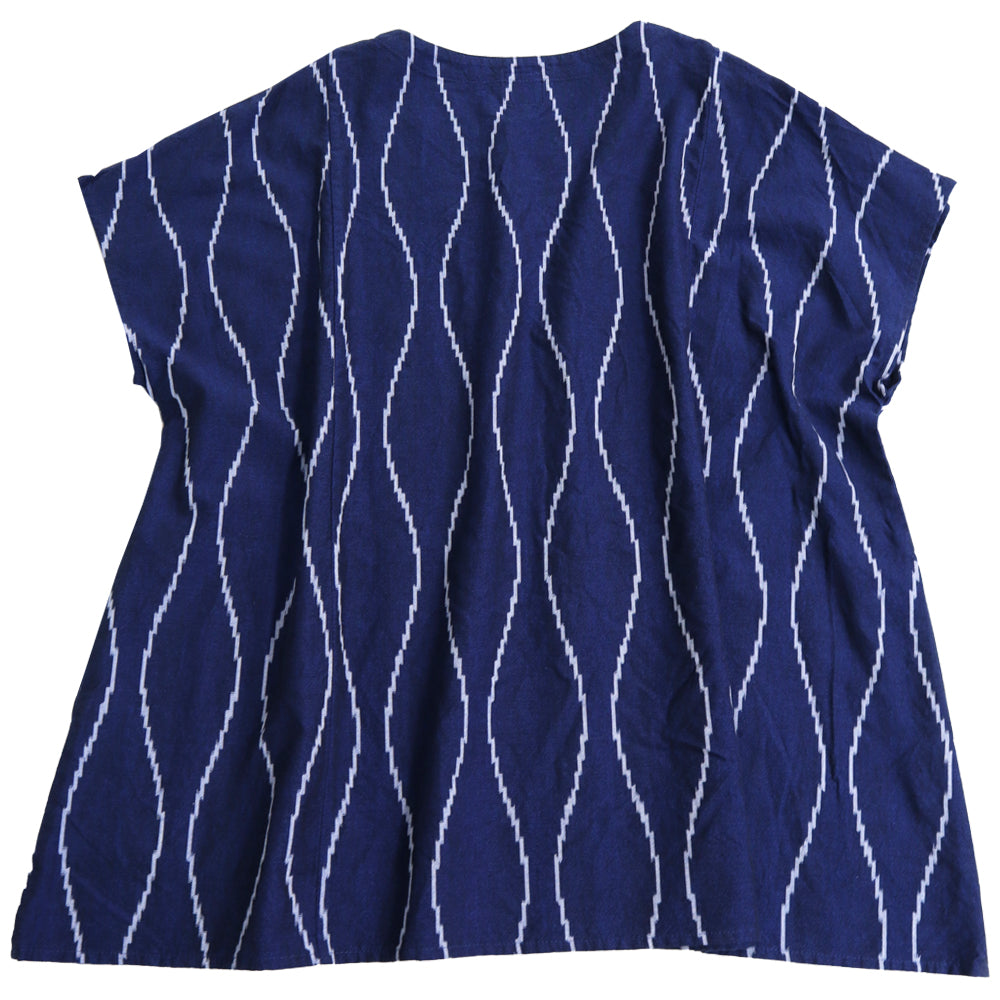 Giemon Giemon 襯衫 Y5126 Appappa Easy Clothes Kurume Kasuri Made in Japan [2023gs]