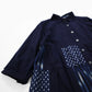 Giemon Giemon Giemon Kurume Kasuri Patch Blouse Ko567 Made in Japan