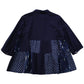 Giemon Giemon Giemon Kurume Kasuri Patch Blouse Ko567 Made in Japan