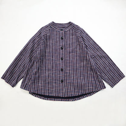 儀右ヱ門  ギエモン ぎえもん  久留米絣　ブラウス　Y5176　日本製　【2025-26gs】