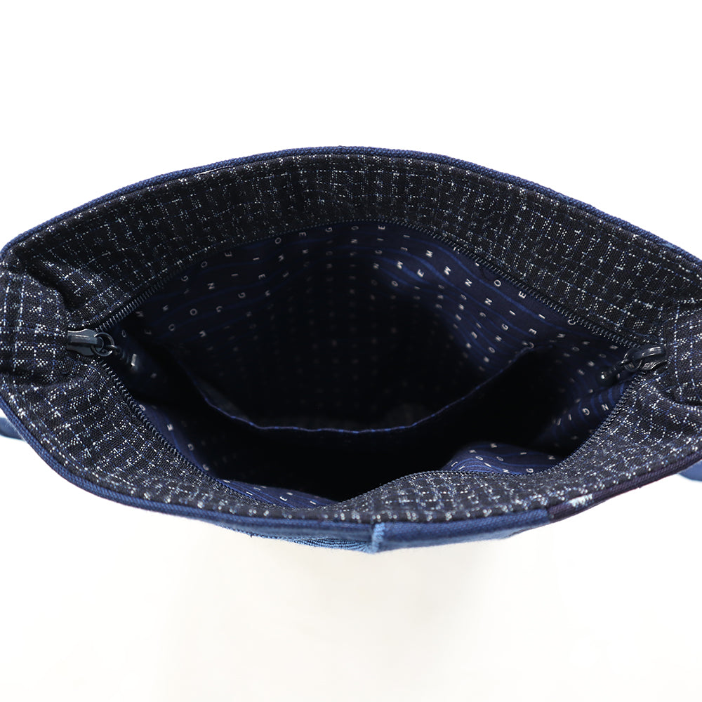 【予約商品】儀右ヱ門 久留米絣  ポシェット　ご安心（大）  日本製【2026ss】