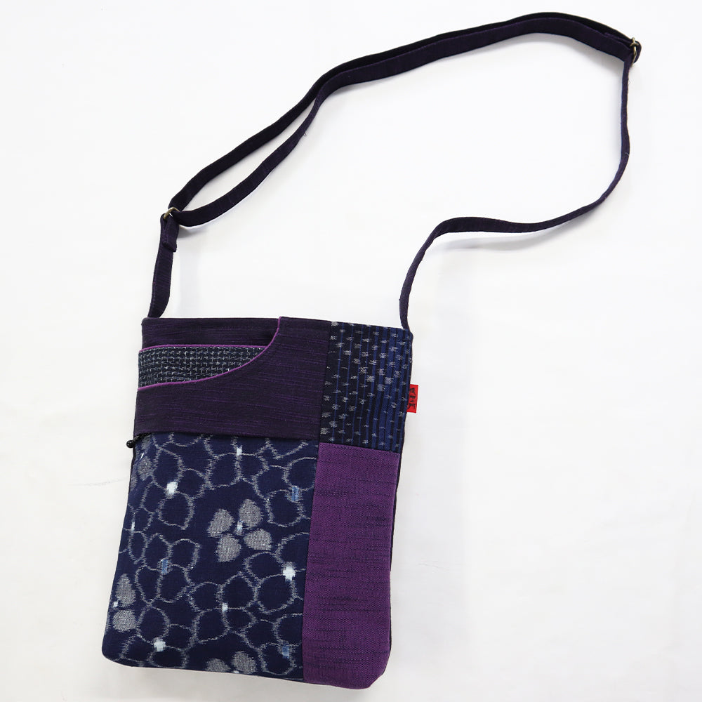 【予約商品】儀右ヱ門 久留米絣  ポシェット　ご安心（大）  日本製【2026ss】