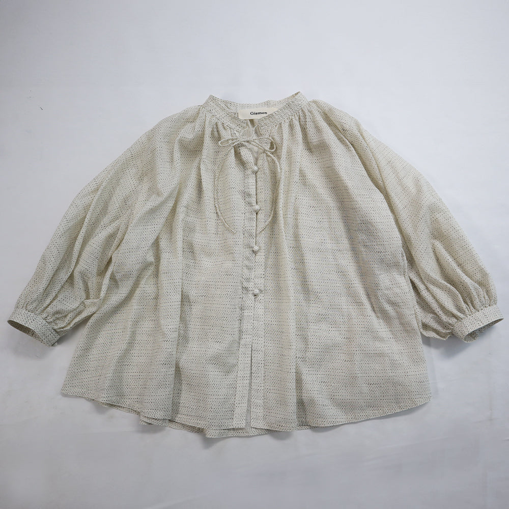 【予約商品】Giemon  久留米絣  ブラウス  G-535  日本製【2026ss】