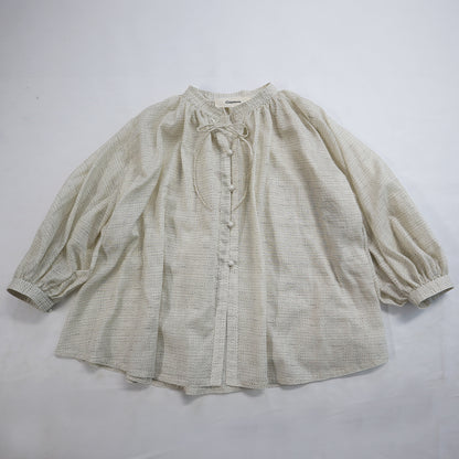 【予約商品】Giemon  久留米絣  ブラウス  G-535  日本製【2026ss】