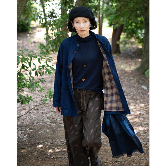 Giemon Giemon Kurume Kasuri Jumper Skirt Y9067 Made in Japan [2025ss]