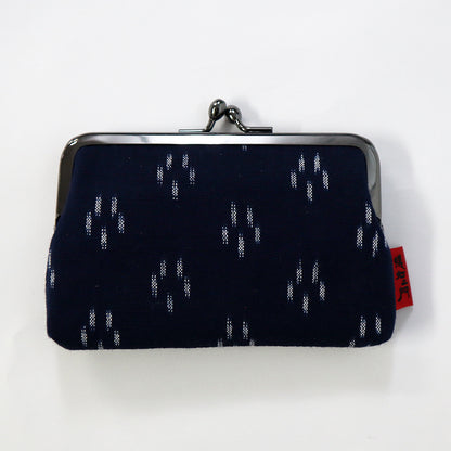 【予約商品】儀右ヱ門 ギエモン ぎえもん 久留米絣　ガマ口　3.8カードケース　日本製　【2025-26gs】