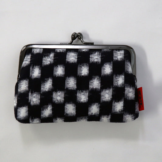 【予約商品】儀右ヱ門 ギエモン ぎえもん 久留米絣　ガマ口　3.8カードケース　日本製　【2026gs】