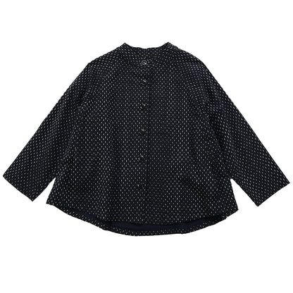 儀右ヱ門  ギエモン ぎえもん  久留米絣　ブラウス　Y5176　日本製　【2025-26gs】