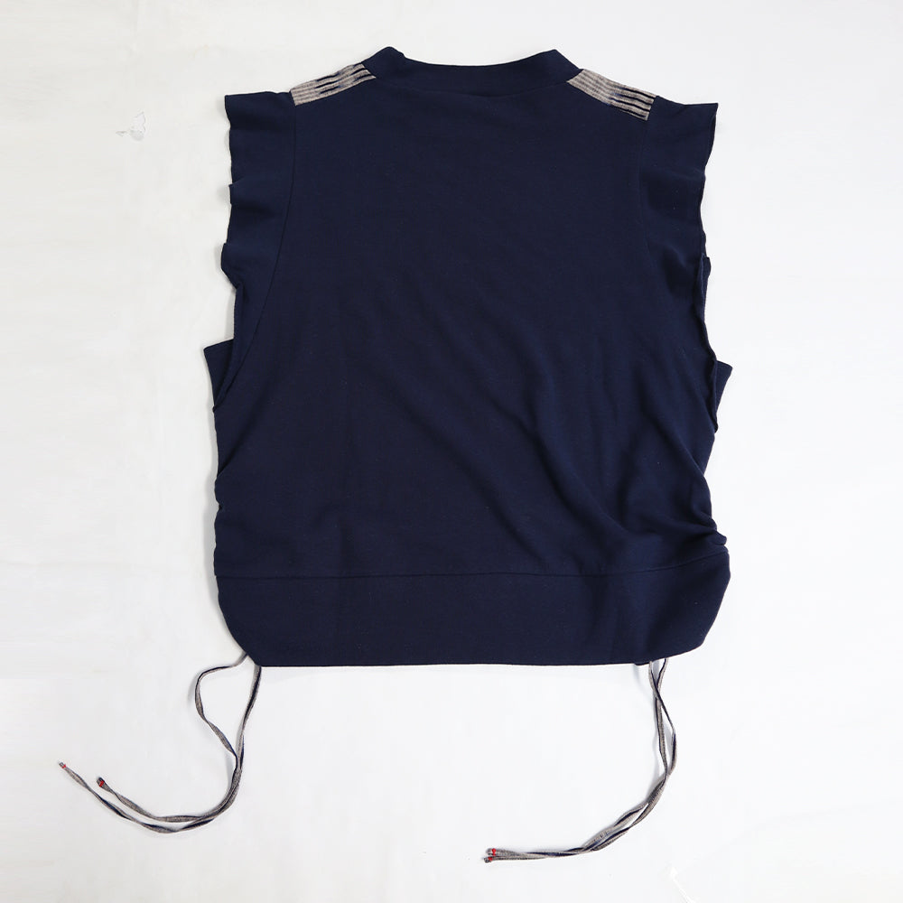 【予約商品】儀右ヱ門  久留米絣  ベスト　R6013  日本製【2026ss】