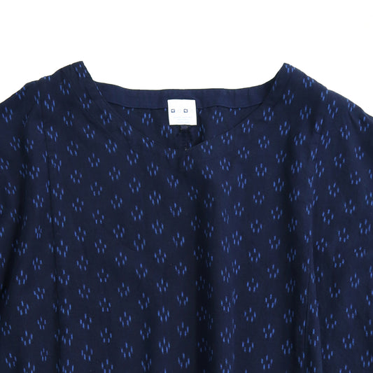 ギエモン 久留米絣  あっぱっぱ  ワンピース  Y2052  日本製