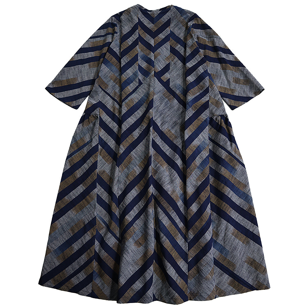 Giemon Giemon Kurume Kasuri Jumper Skirt Y9067 Made in Japan [2025ss]