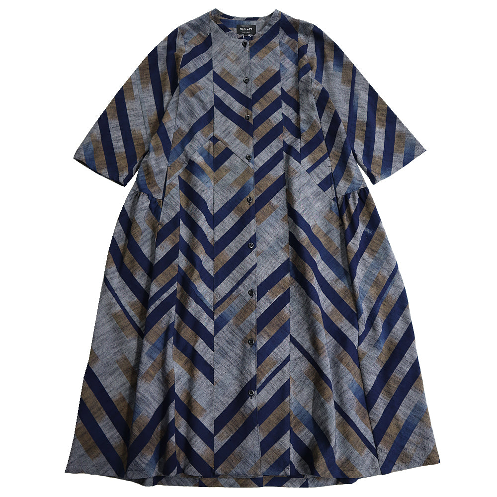 Giemon Giemon Kurume Kasuri Jumper Skirt Y9067 Made in Japan [2025ss]