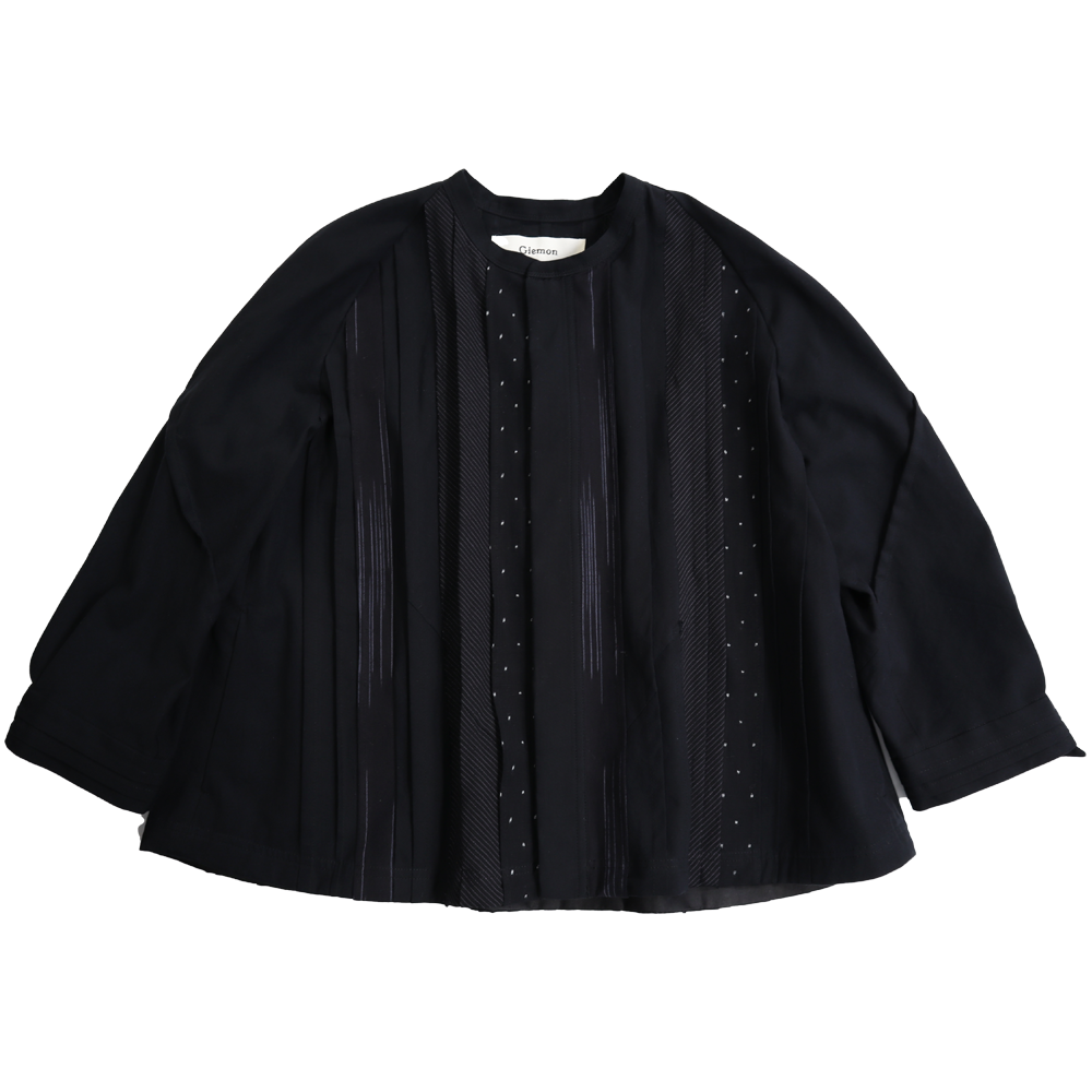 Giemon ギエモン ぎえもん 久留米絣 ブラウス G531 日本製【2025aw