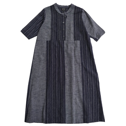 儀右ヱ門 ギエモン ぎえもん 久留米絣 ワンピース　タ215  日本製【2025aw】