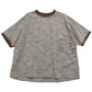 儀右ヱ門 ギエモン ぎえもん 久留米絣 ドルマンスリーブTシャツ ブラウス　Y5168 日本製