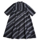 儀右ヱ門 ギエモン ぎえもん 久留米絣　スタンドカラー ワンピース  ソ239  日本製