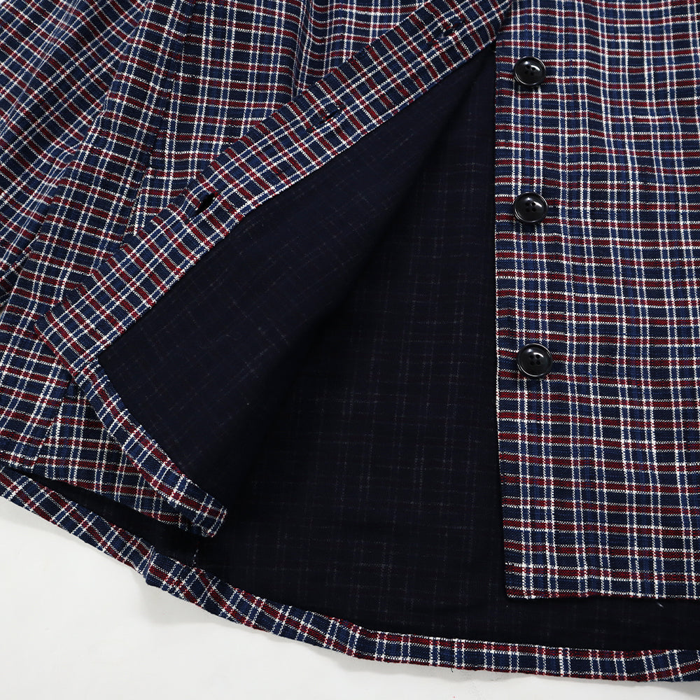 儀右ヱ門  ギエモン ぎえもん  久留米絣　ブラウス　Y5176　日本製　【2025-26gs】