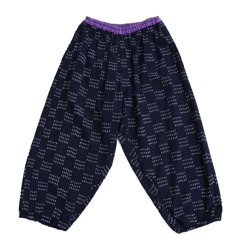 Giemon Giemon Giemon Kurume Kasuri 3/4 Length Monpan Y7032 Pants Trousers [2024ss]