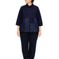 Giemon Giemon Giemon Kurume Kasuri Patch Blouse Ko567 Made in Japan