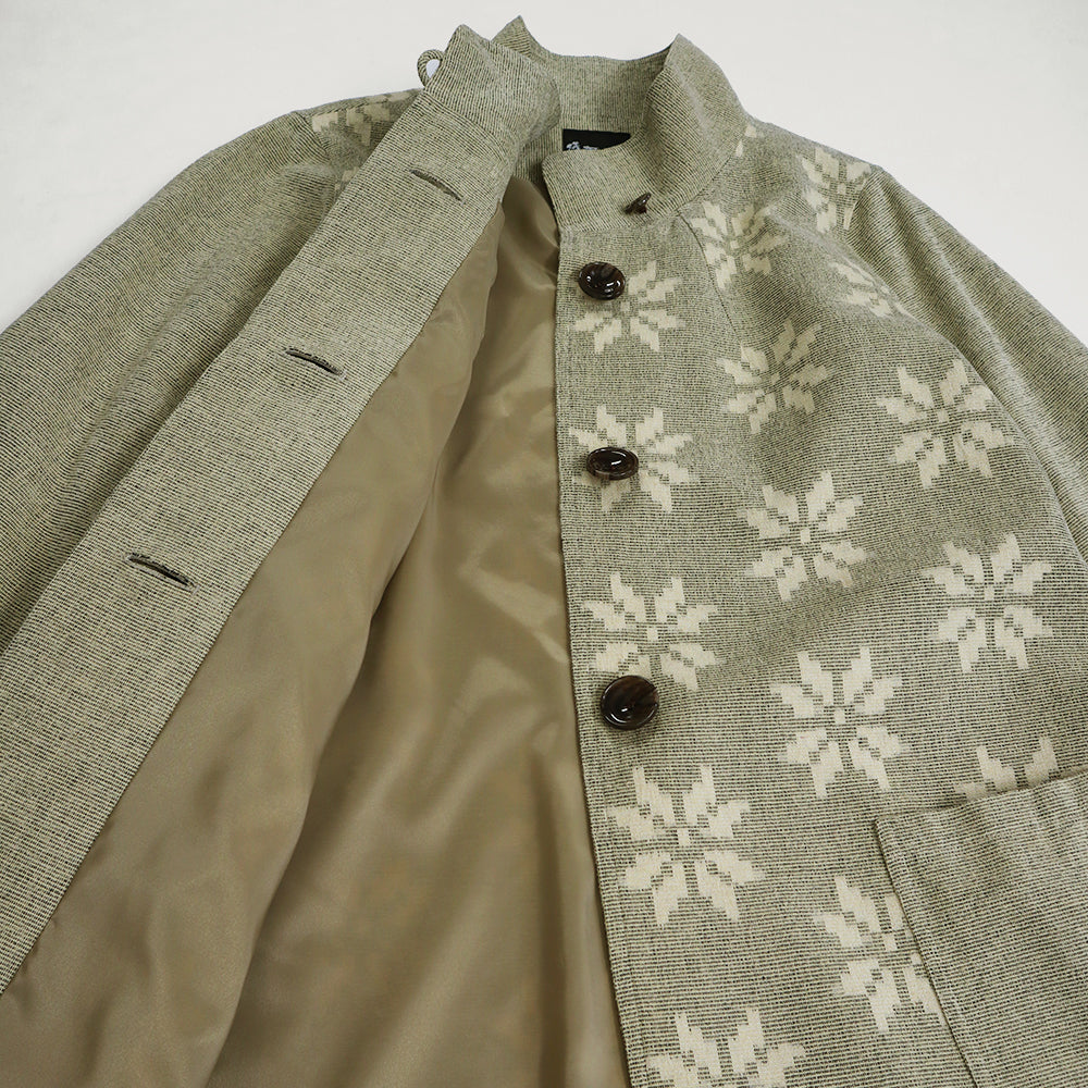 儀右ヱ門 ギエモン ぎえもん 久留米絣　コート　タ218　日本製　【2025-26gs】