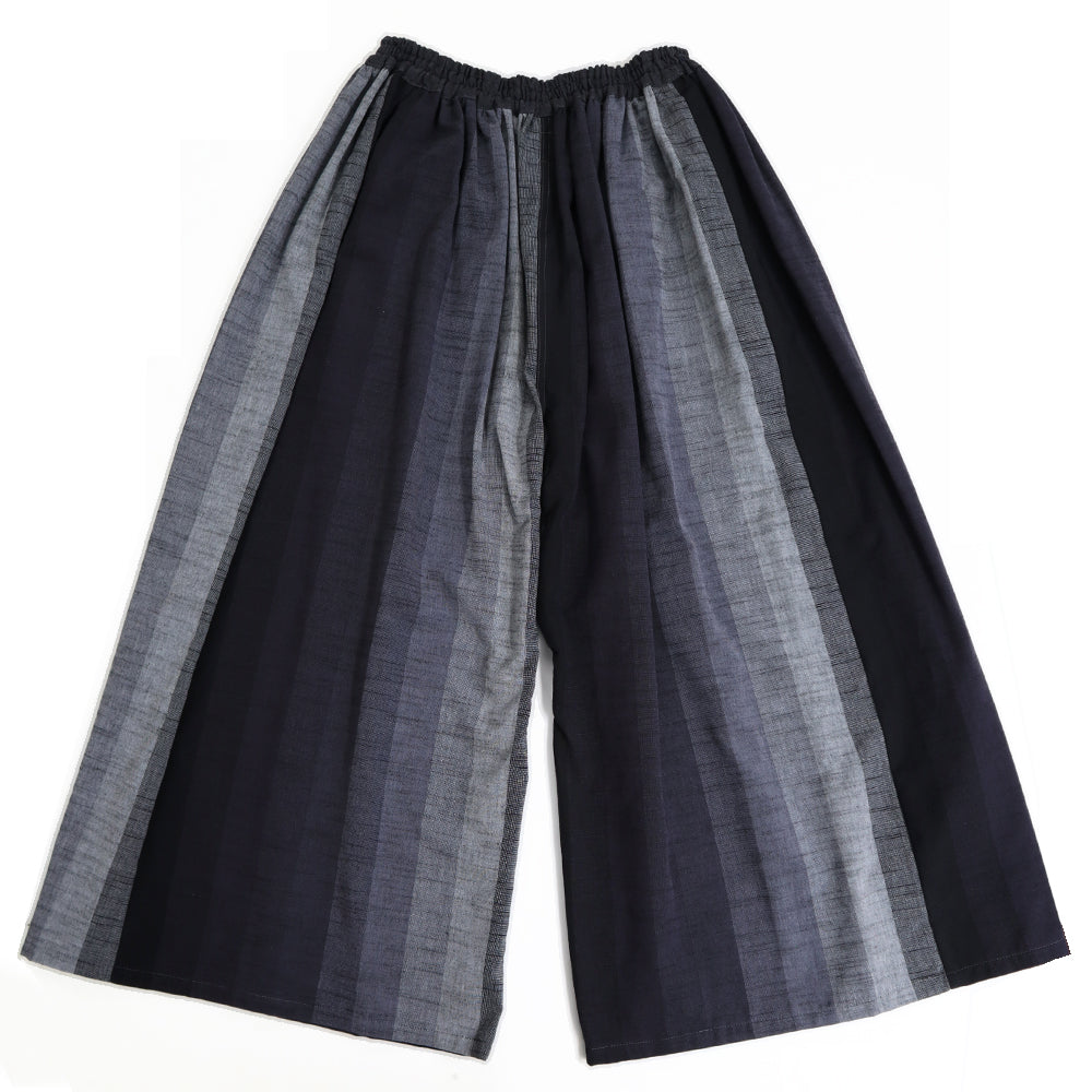 儀右ヱ門 ギエモン ぎえもん 久留米絣  ガウチョパンツ Y7109 日本製