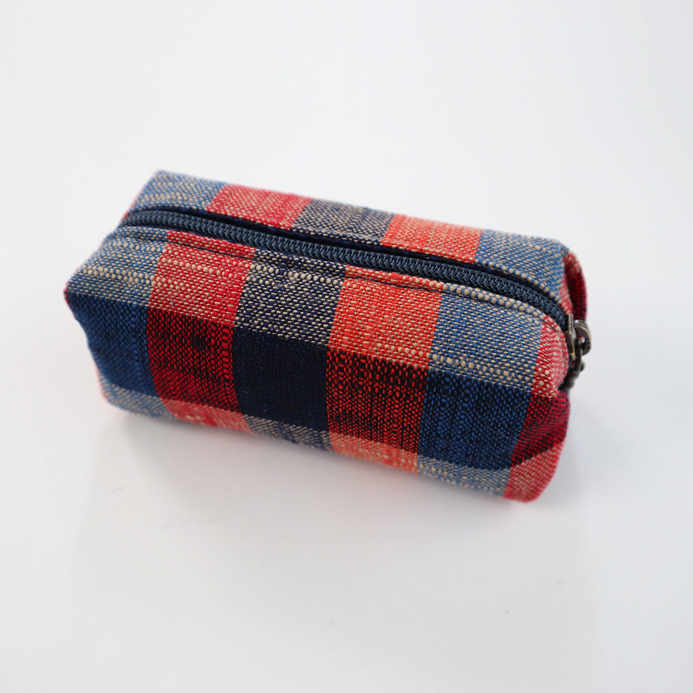 【予約商品】儀右ヱ門 ギエモン ぎえもん 久留米絣　ファスナー　風船ポーチ　日本製　【2026gs】