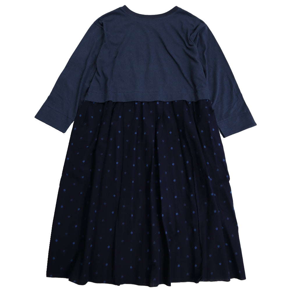 【予約商品】儀右ヱ門  久留米絣  ワンピース　R2045 日本製【2026ss】