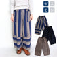 Giemon Giemon Kurume Kasuri Wide Pants Y7052 Made in Japan