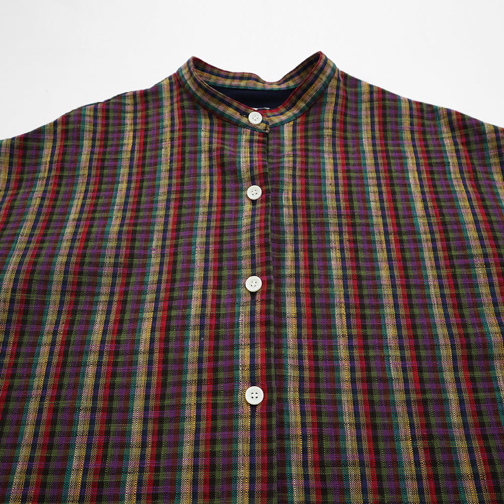 【予約商品】ギエモン 久留米絣 ブラウス　Y5179  日本製【2026ss】