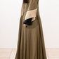 Dress Dress #2037W Mix Cloth Beige/Indigo