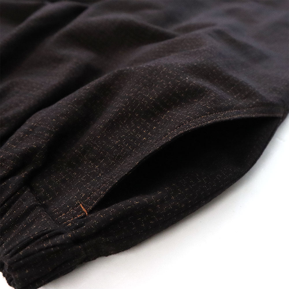 Giemon Giemon Kurume Kasuri Wide Pants Ka706 Made in Japan (Yuki Kasuri Black/Brown) [PT] 