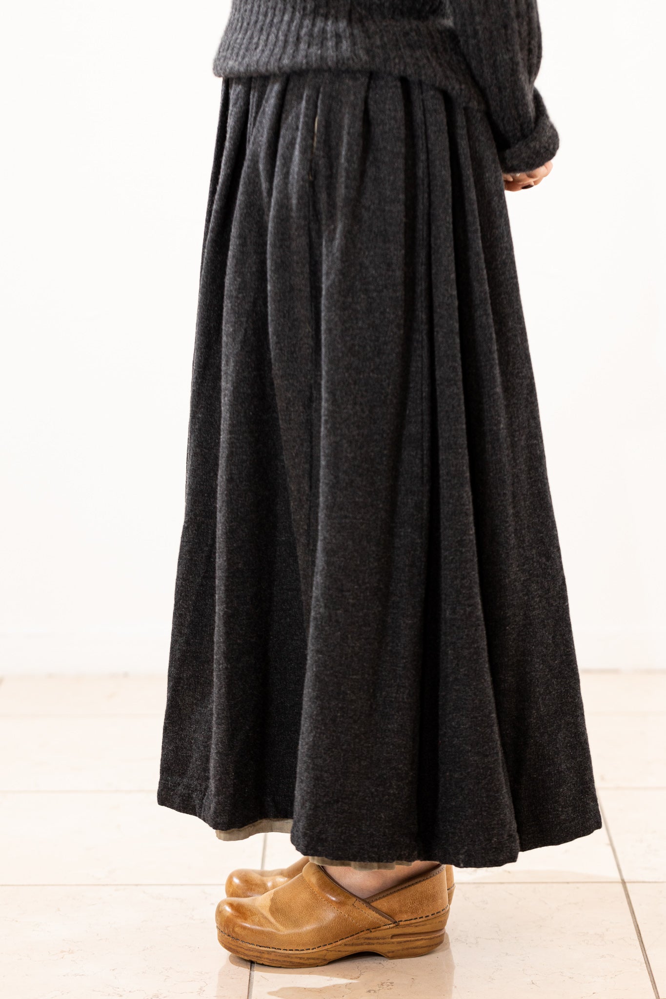 スカート#9008Cotton Wool ダークグレー
